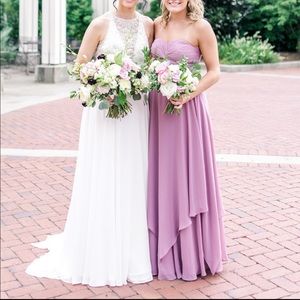 Azazie ginette dress in vintage mauve